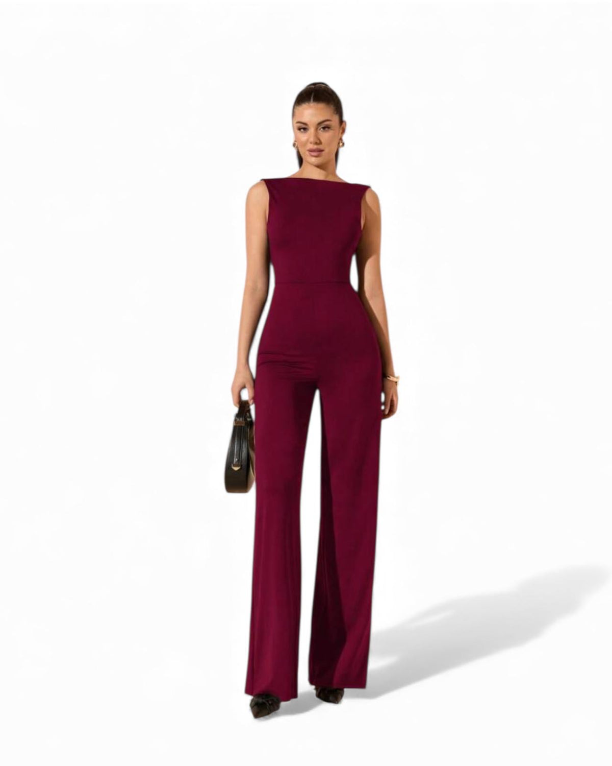 Merlot Elegance Jumpsuit