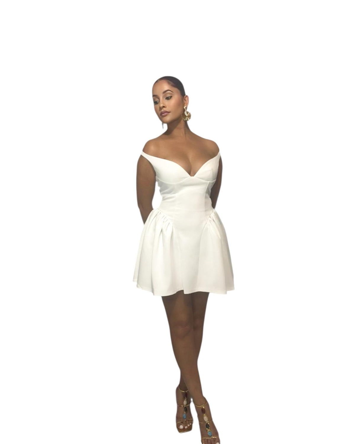 Paris Off the Shoulder Sexy Mini Dress
