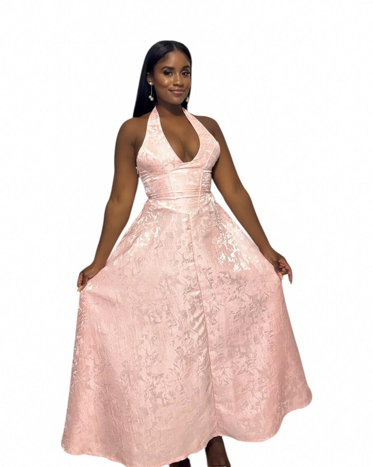 Blush Bloom Corset Dress