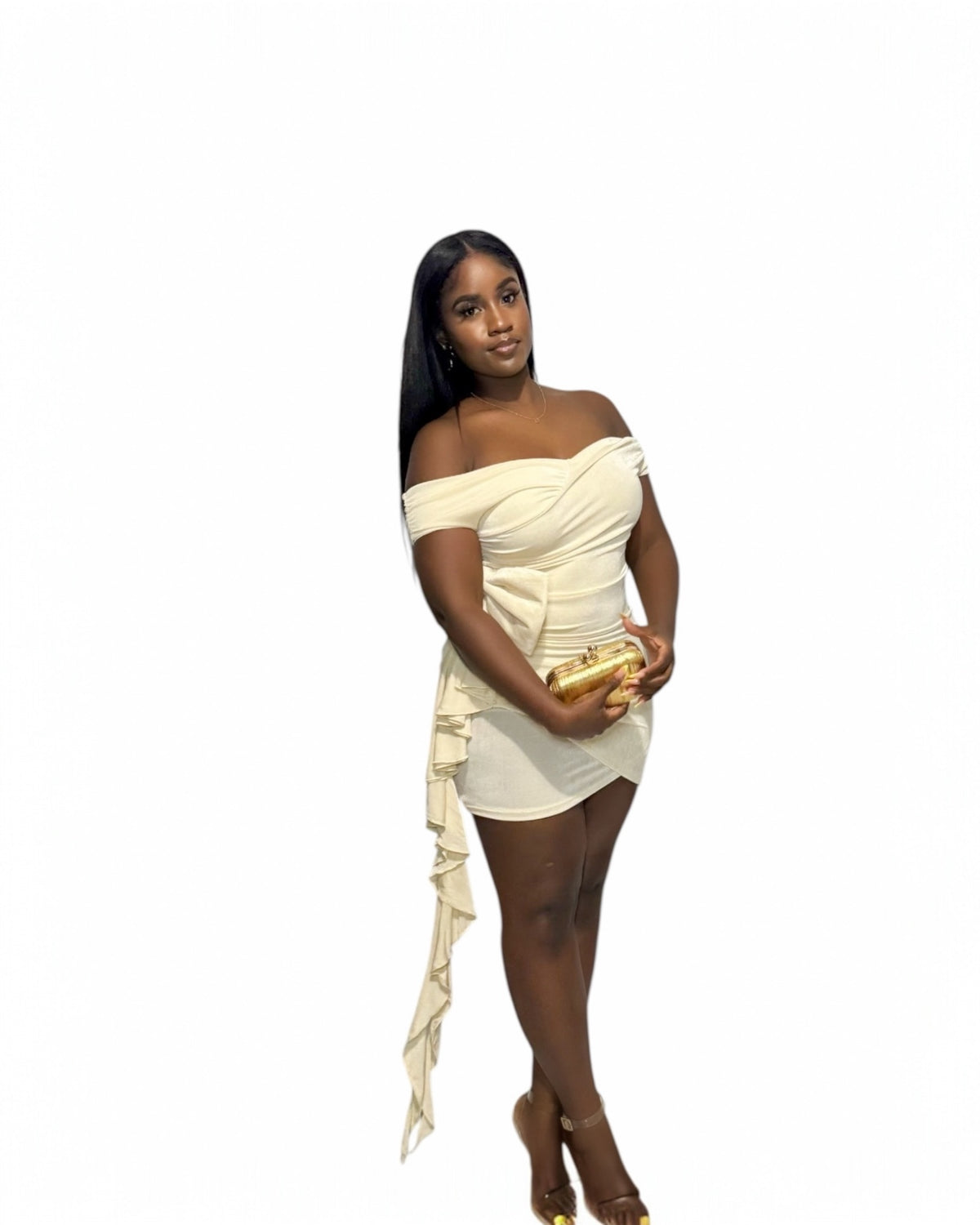 Champagne Drama Mini Dress